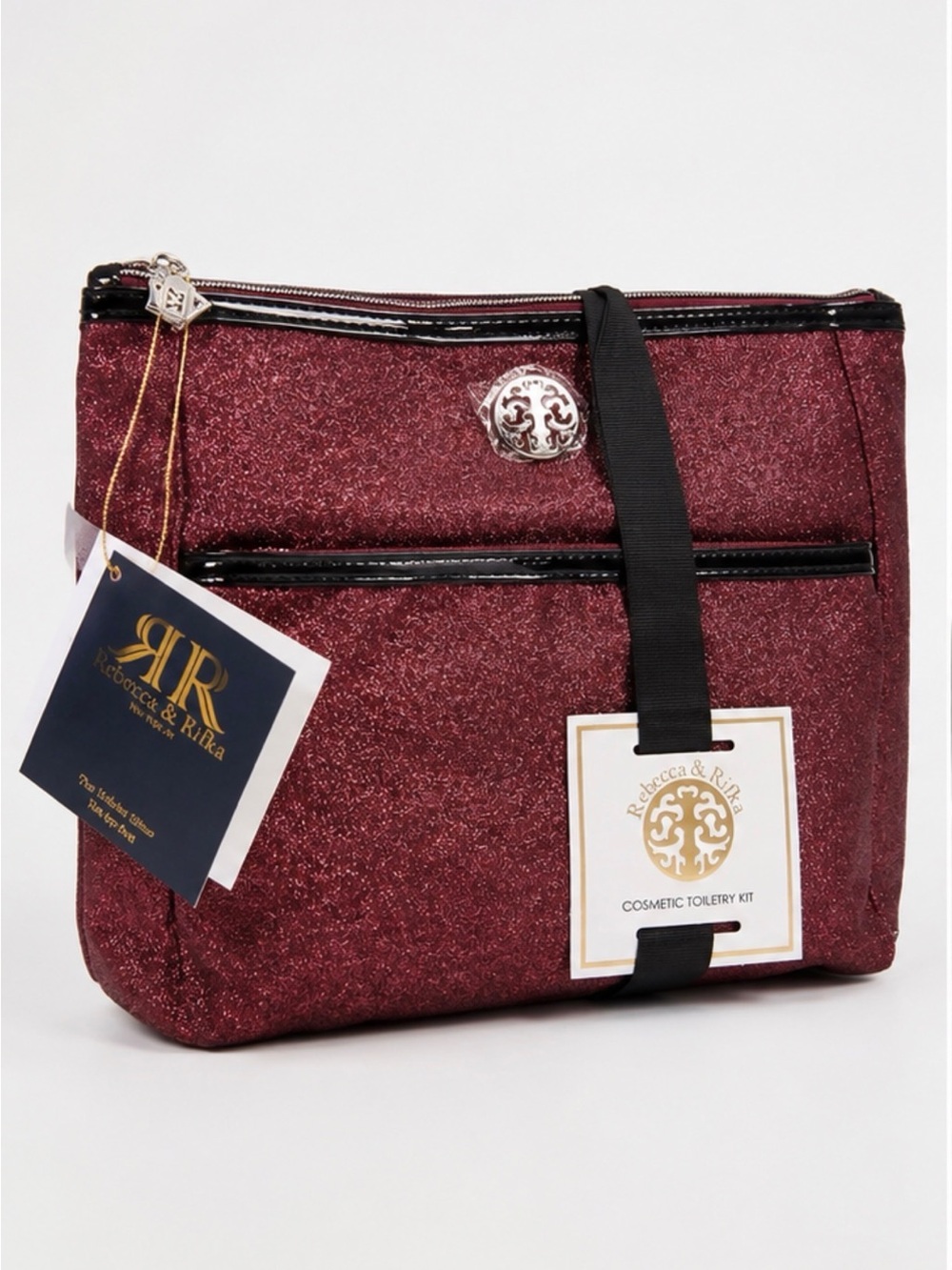 Rebecca & Rifka Limited Edition Toiletry Kit - Sparkling Burgundy